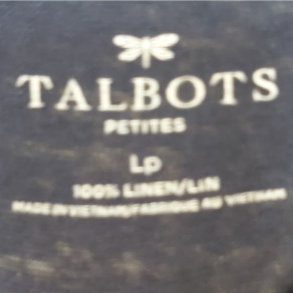 TALBOTS | Women's Top Blue White Size Large - Picture 4 of 4